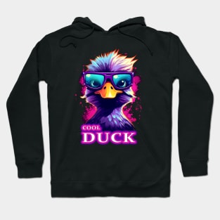 Dapper Quacker an Adorable Cool Duck With Glasses Hoodie